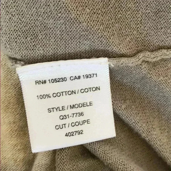 Joie short sleeve sweater top small tan grey - Picture 5 of 5